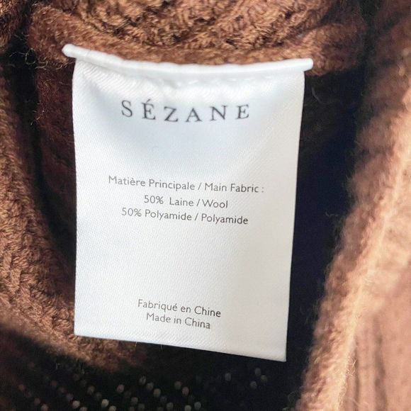 Sezane Brown Textured Sweater - Picture 6 of 11